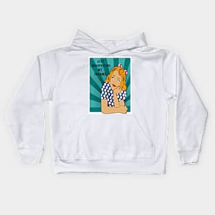 Manifesting Dreams Blonde Gal Kids Hoodie